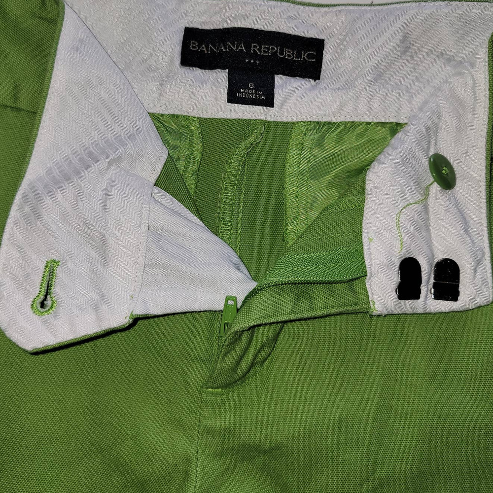 Banana Republic Green Women's Shorts Cargo Shorts Size 6 - Picture 6 of 6
